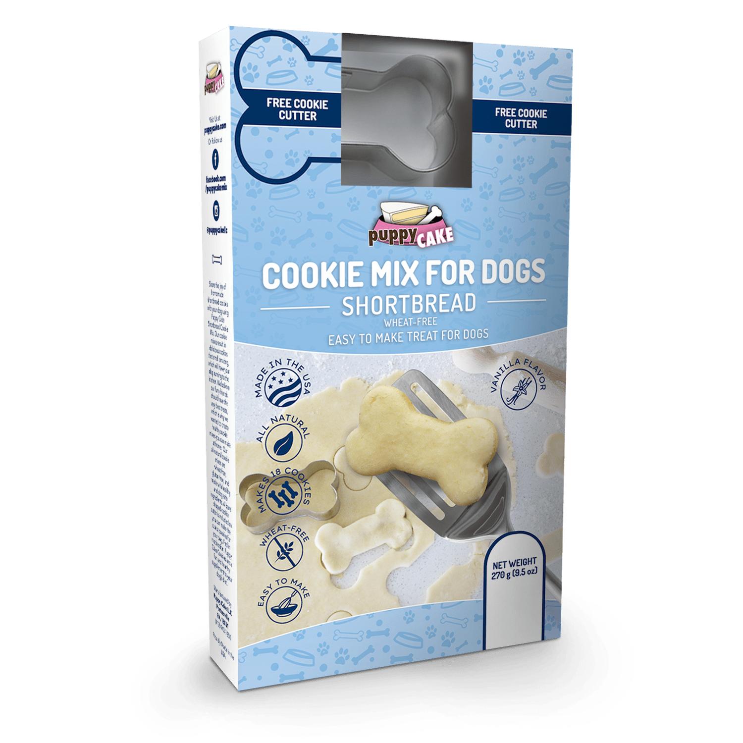 Puppy Cake Shortbread Cookie Mix & Cookie Cutter for Dogs