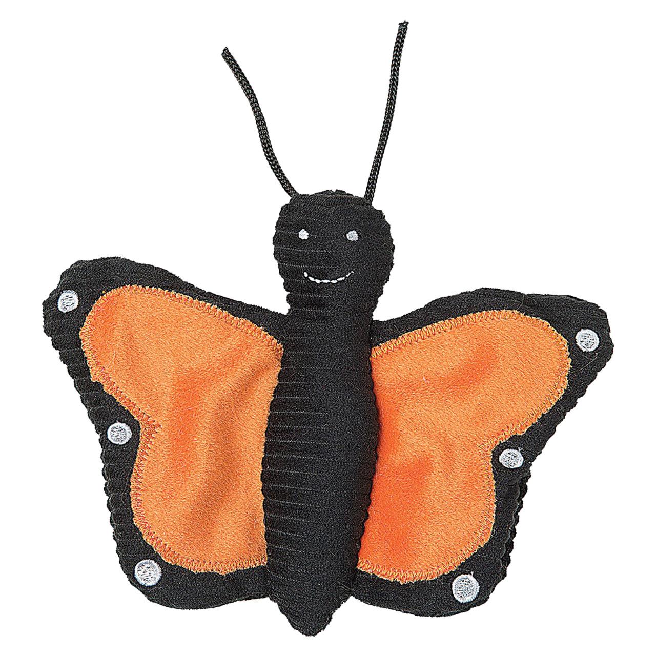 Patchwork Pet Butterfly Dog Toy, 6-in