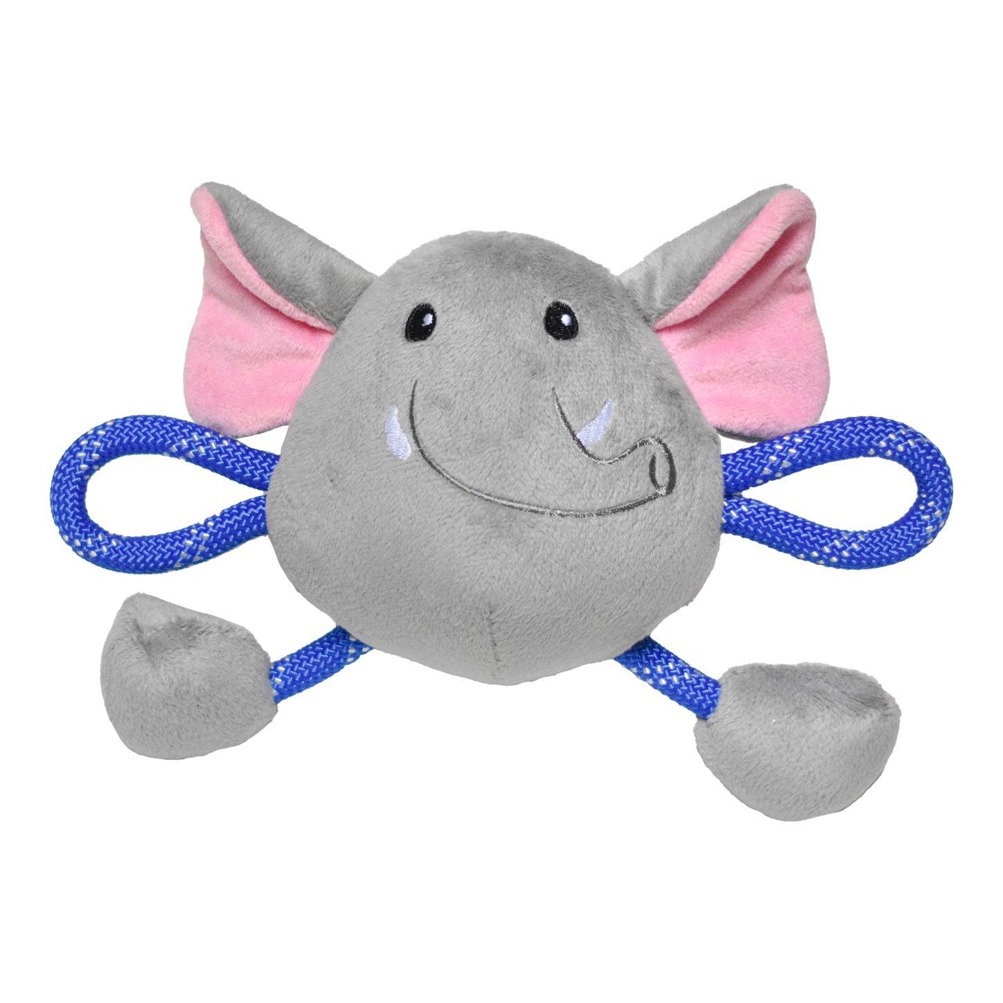 Patchwork Pet Elmer the Elephant Dog Toy, 8-in