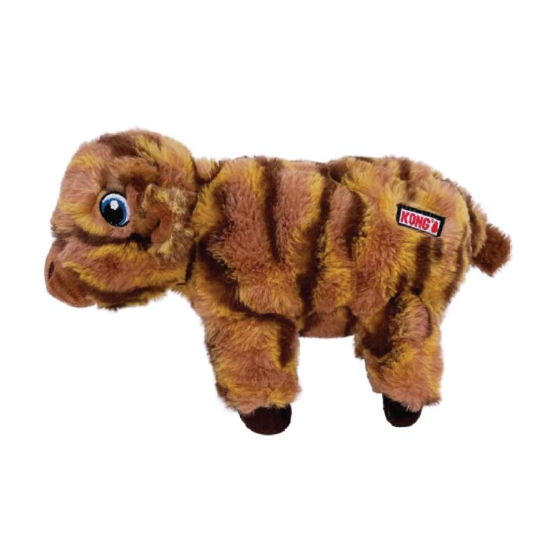KONG Low Stuff Stripes Cow Dog Toy, Medium