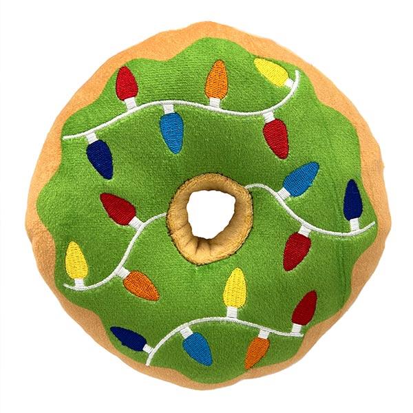 Huxley & Kent Power Plush Lit Donut Dog Toy, Large