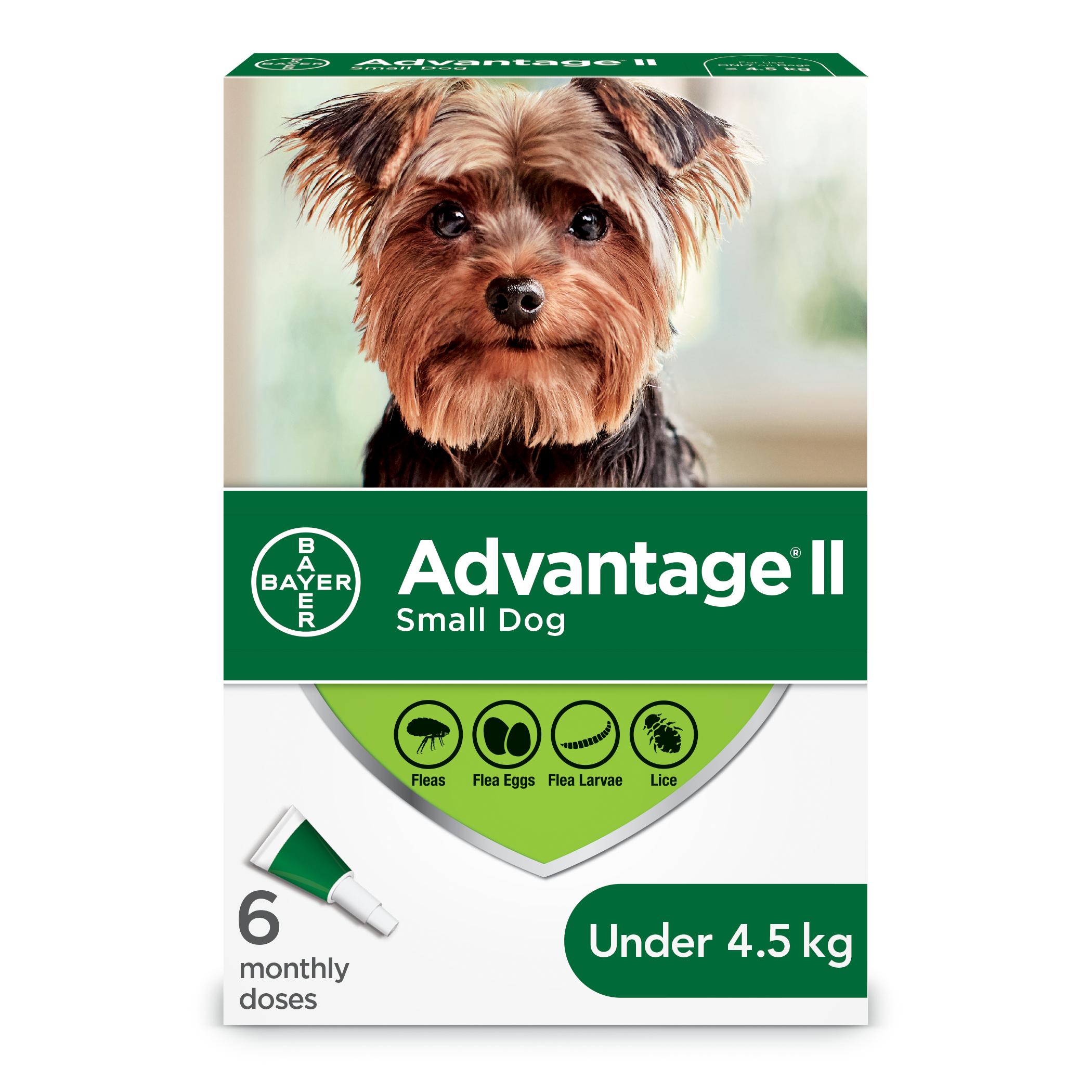 Advantage II Flea Protection for Small Dogs under 4.5-kg, 6-pk