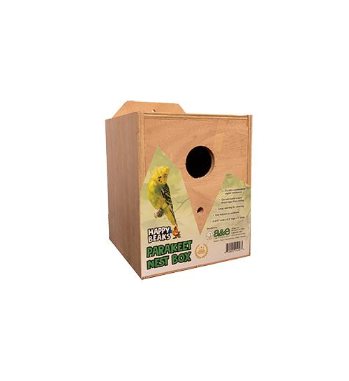 A&E Cage Company Happy Beaks Nest Box for Parakeets