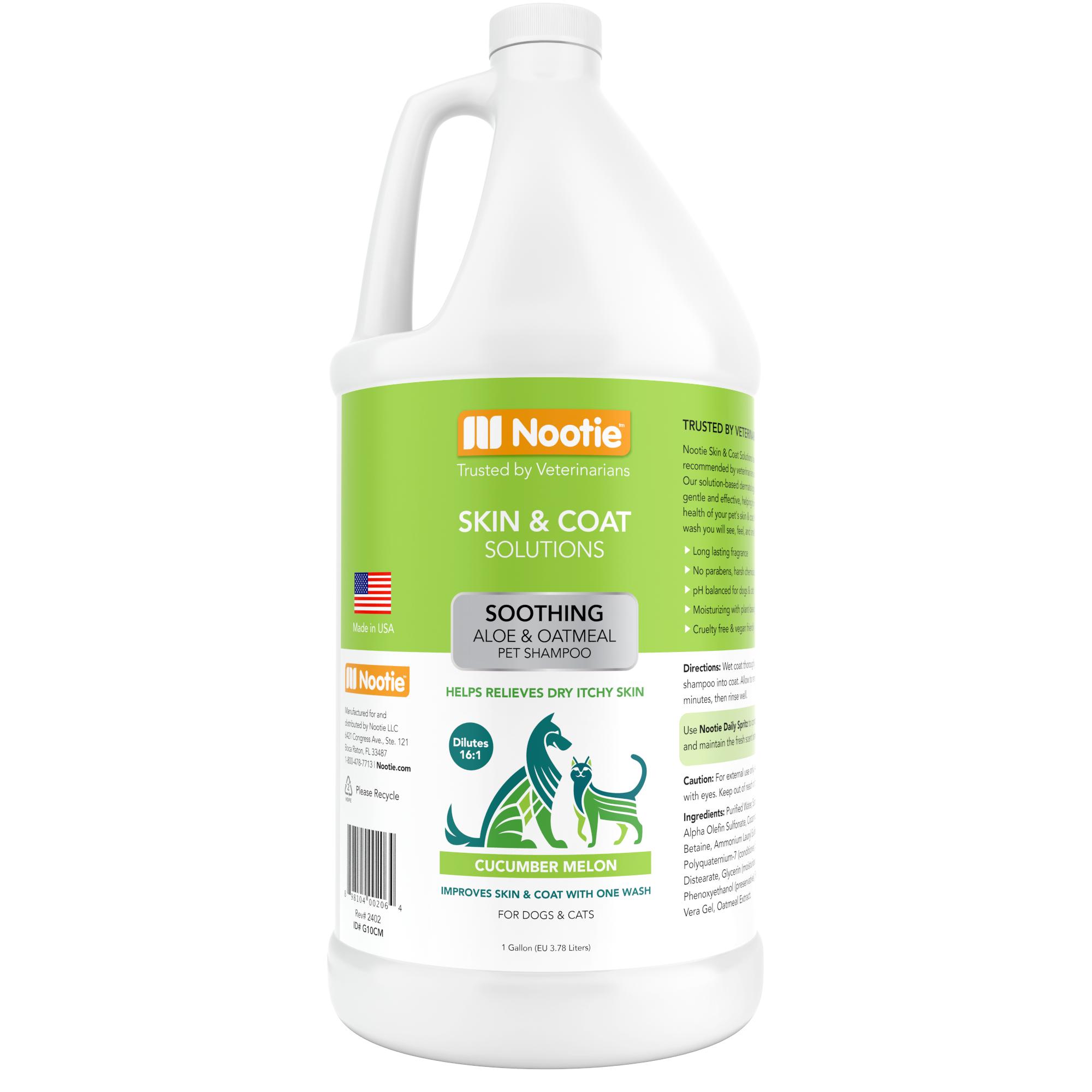 Nootie Cucumber Melon Soothing Dog & Cat Shampoo, 1-gal