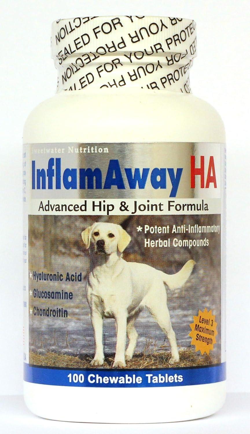 Sweetwater Nutrition InflamAway HA Maximum Strength Dog Supplement, 100-count
