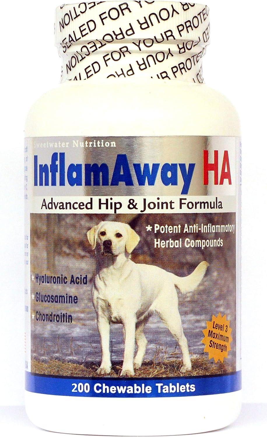 Sweetwater Nutrition InflamAway HA Maximum Strength Dog Supplement, 200-count