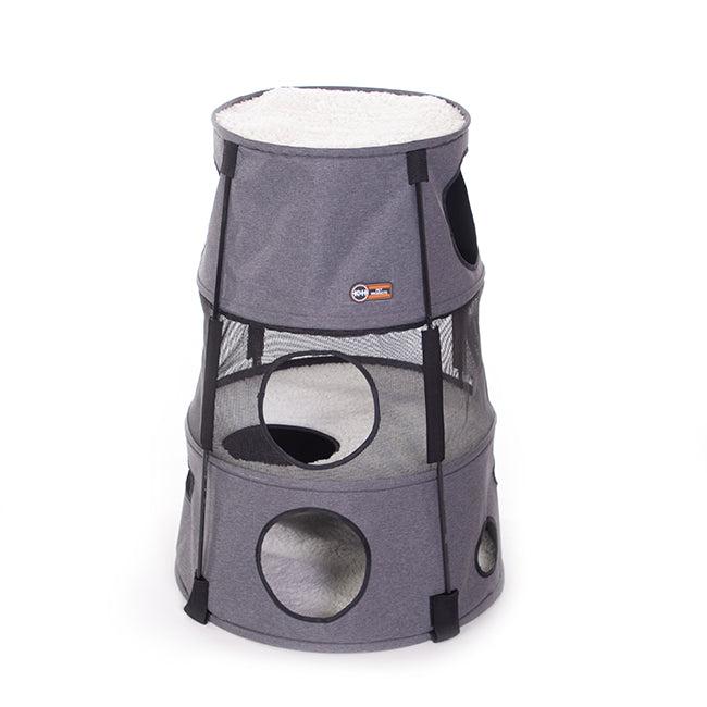 K&H Kitty Tower Cat Condo, Gray, 3 Story