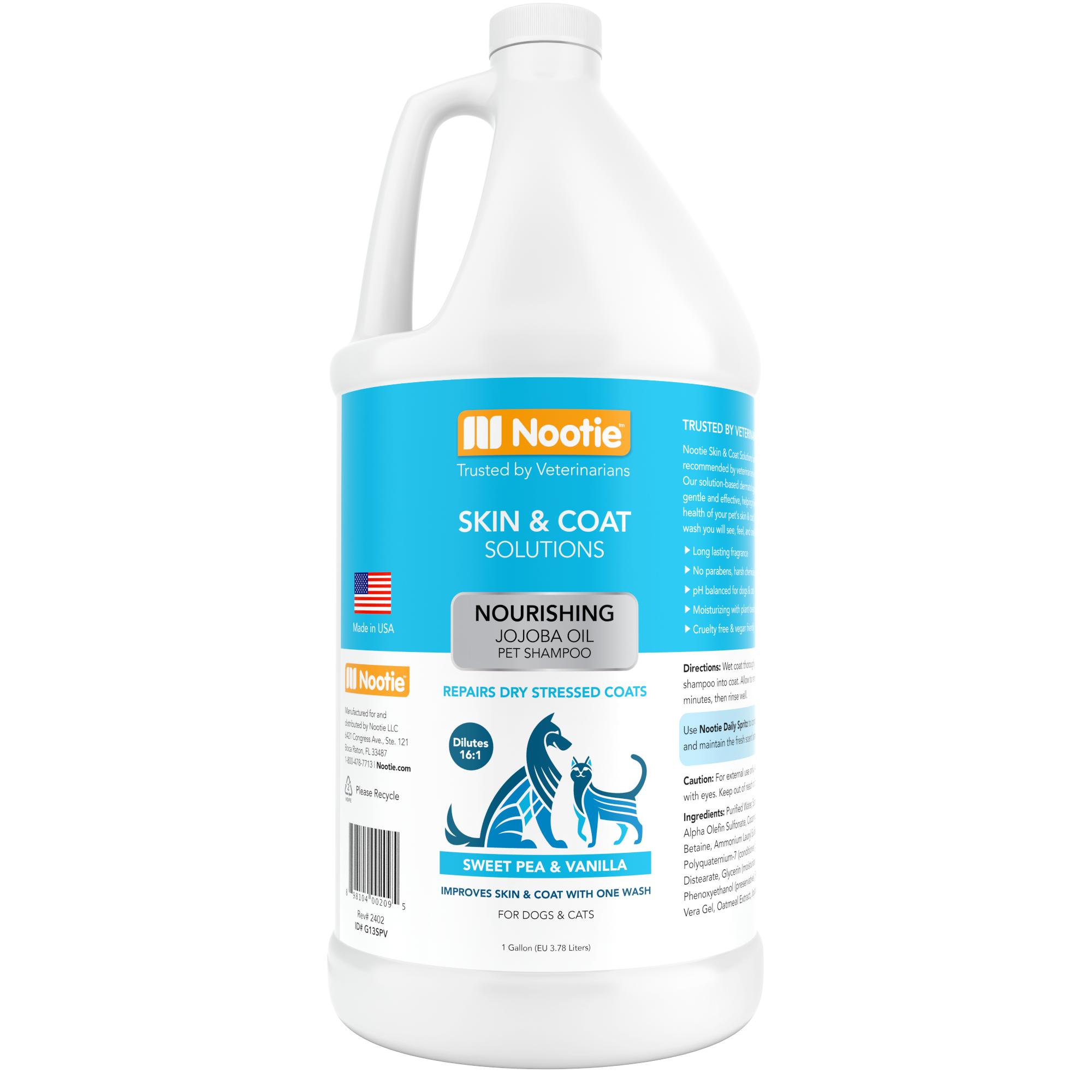 Nootie Sweet Pea & Vanilla Nourishing Dog & Cat Shampoo, 1-gal