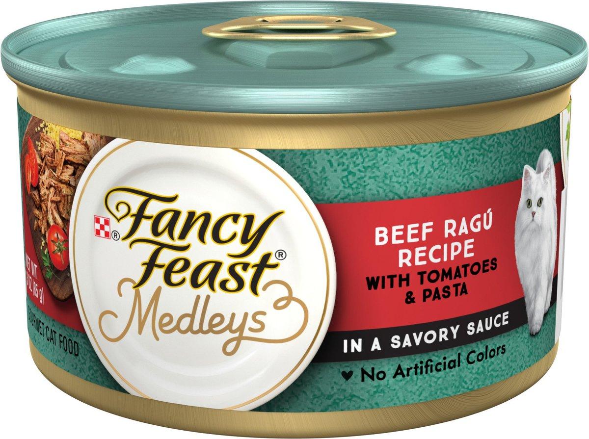Fancy Feast Medleys Beef Ragu with Tomatoes & Pasta in a Savory Sauce Wet Cat Food Can