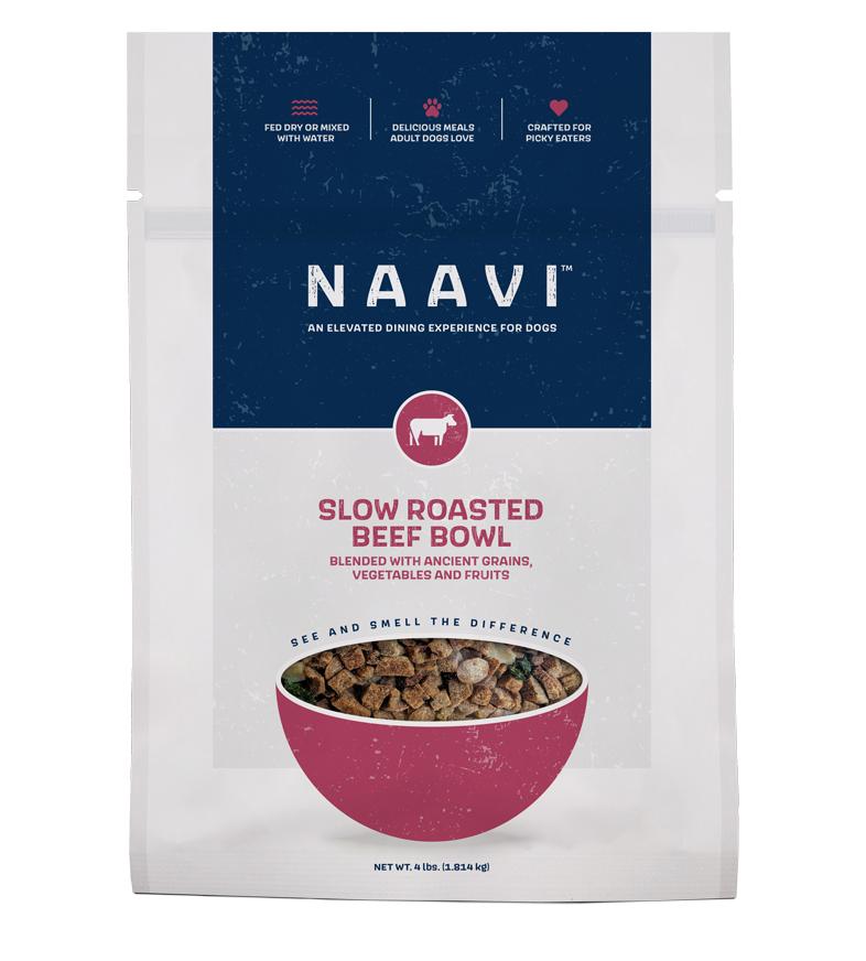 NAAVI Slow Roasted Beef Bowl Dog Food