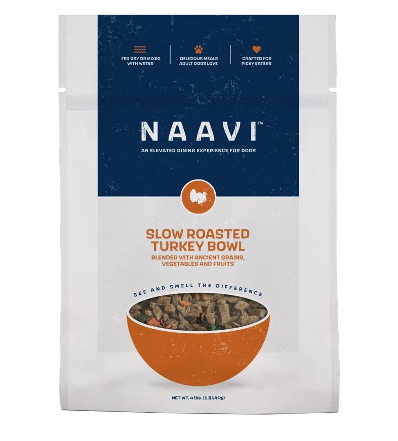 NAAVI Slow Roasted Turkey Bowl Dog Food, 6-oz