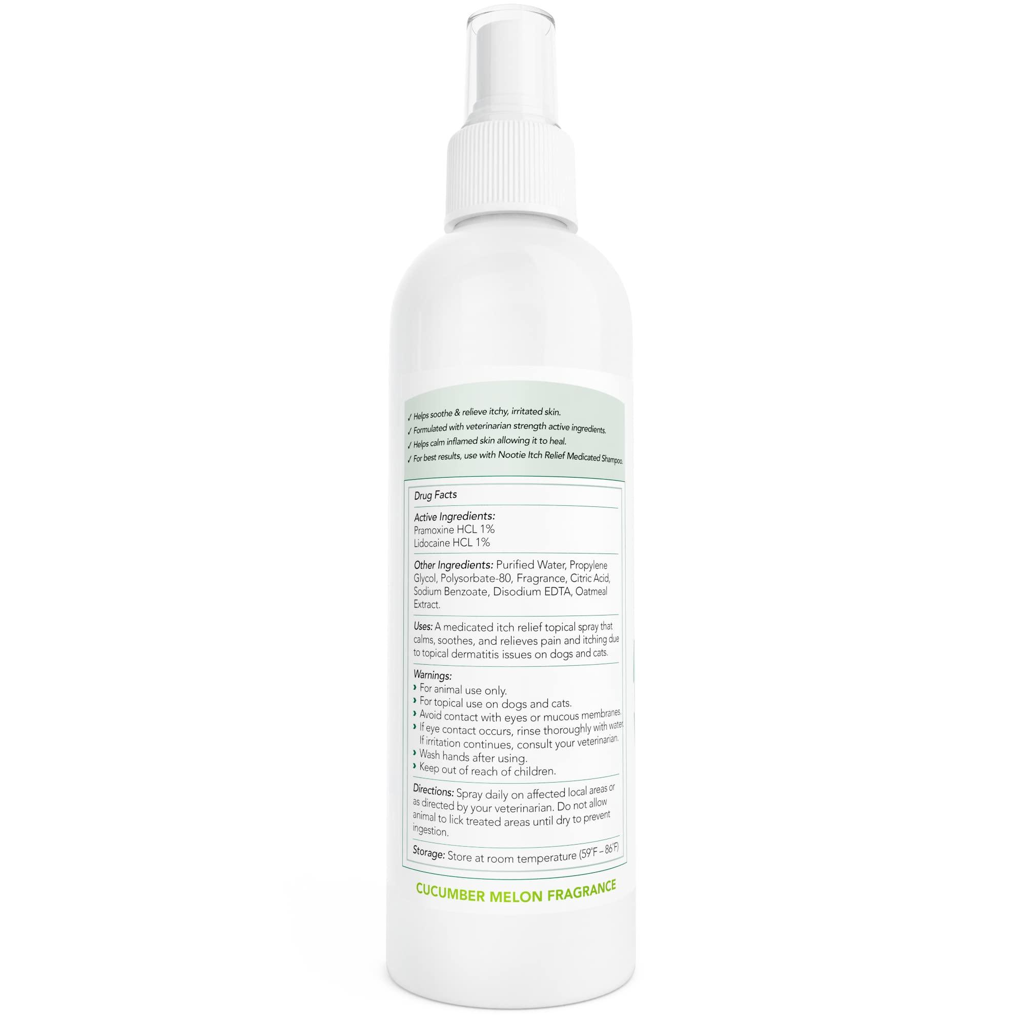 Nootie Medicated Itch Relief Spray for Dogs & Cats, 8-oz