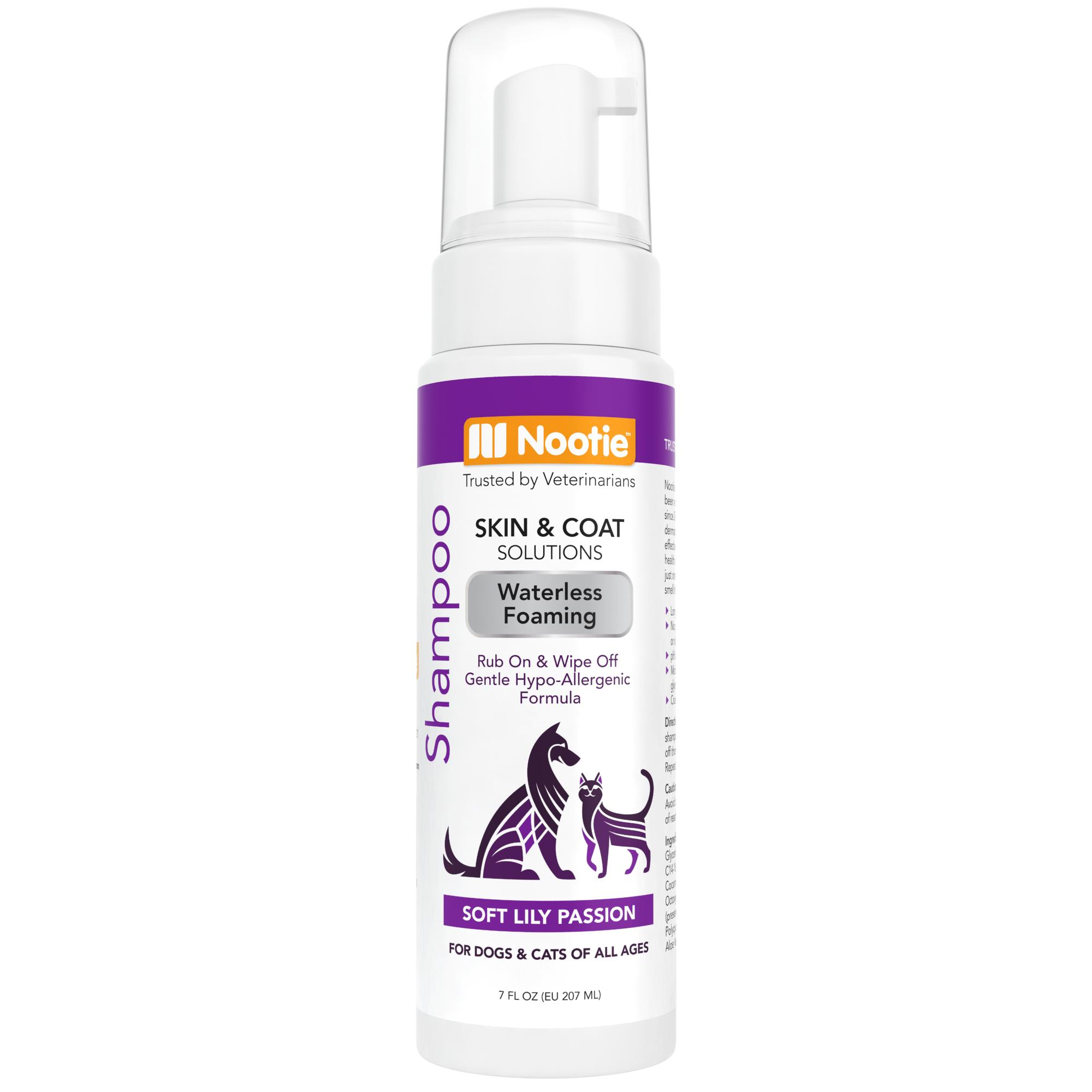 Nootie Soft Lilly Passion Hypoallergenic Waterless Foaming Shampoo for Dogs & Cats, 7-oz