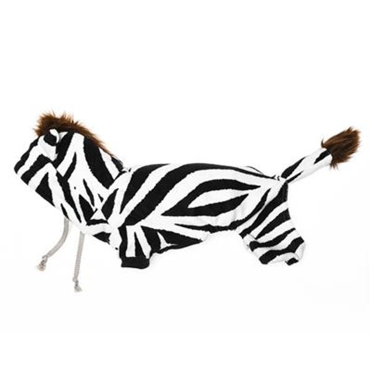 Hip Doggie Halloween Zebra Dog Costume, Medium
