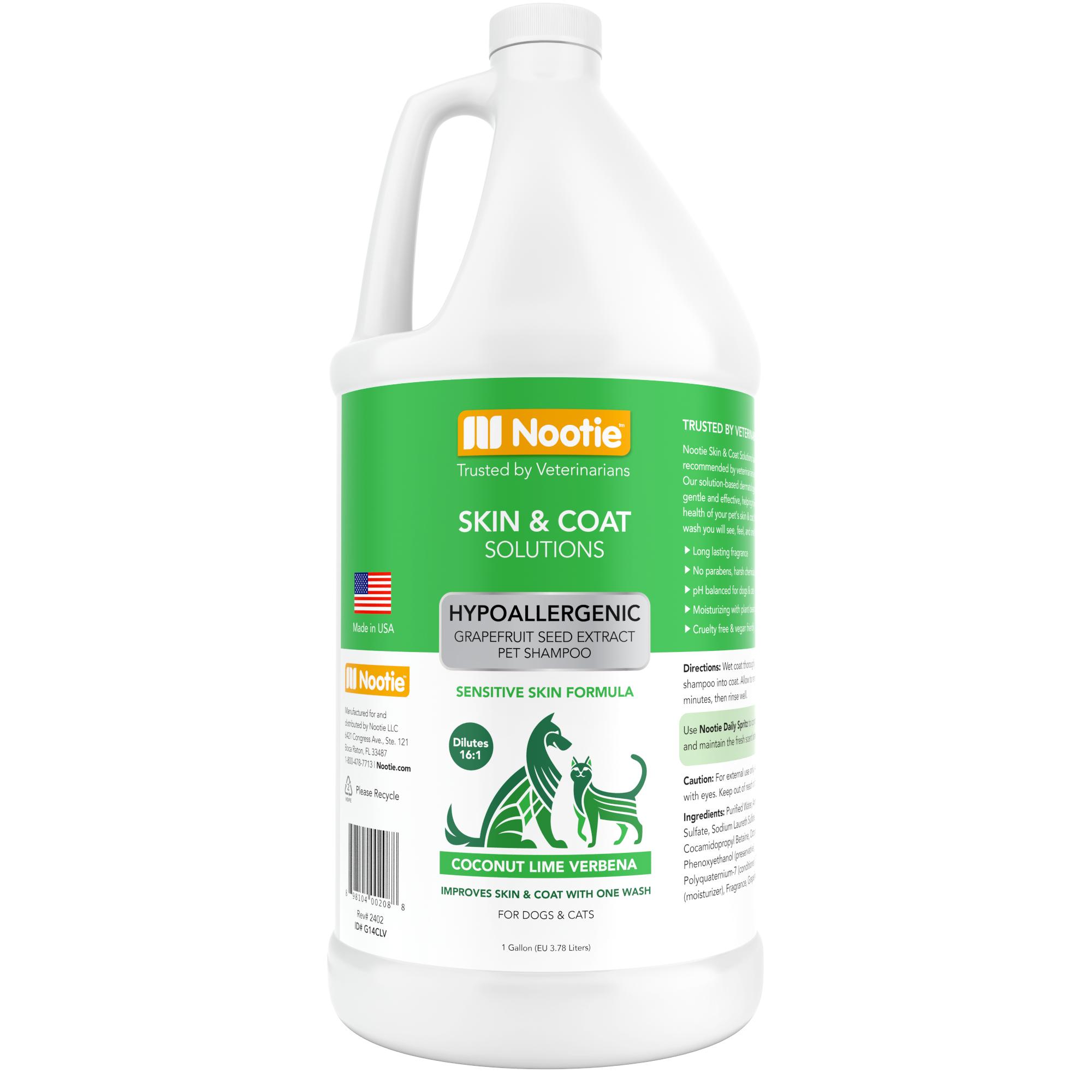 Nootie Coconut Lime Verbena Hypoallergenic Dog & Cat Shampoo, 1-gal
