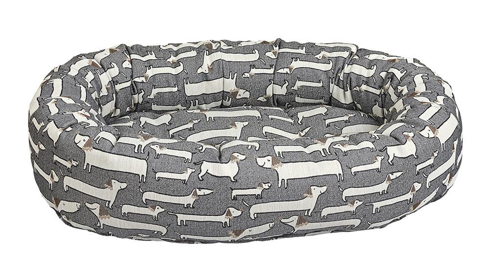 Bowsers Donut Pet Bed, Dashing Dogs, Small