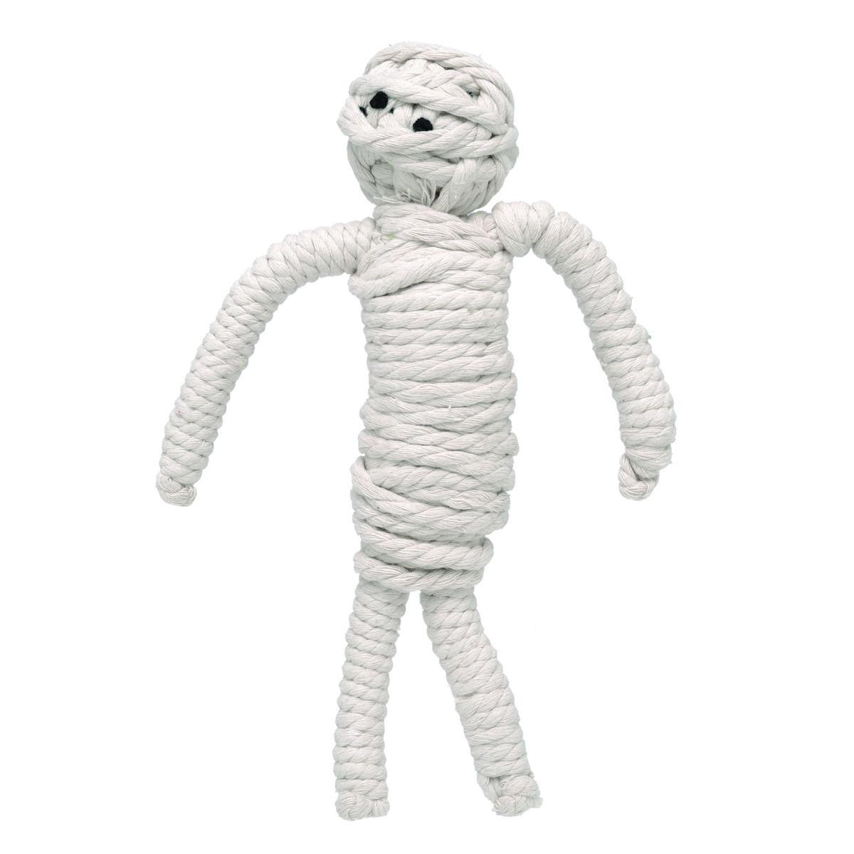 Jax & Bones Mumford the Mummy Rope Dog Toy, 10-in