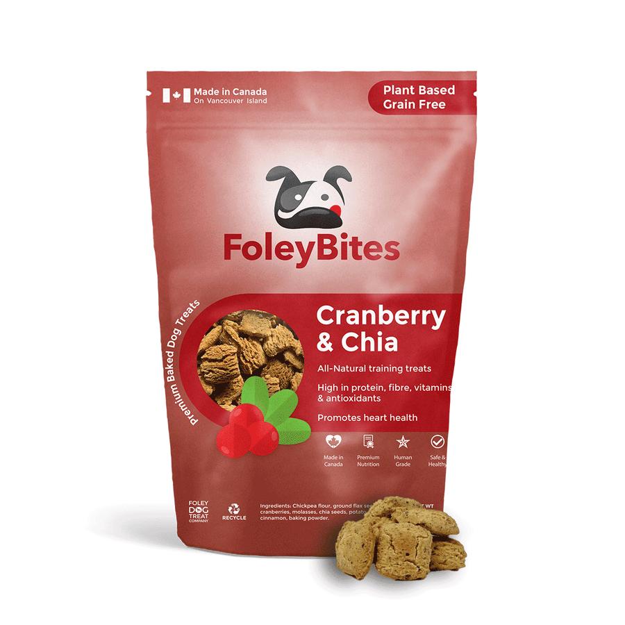 FoleyBites Cranberry & Chia Grain-Free Dog Treats, 400-gram