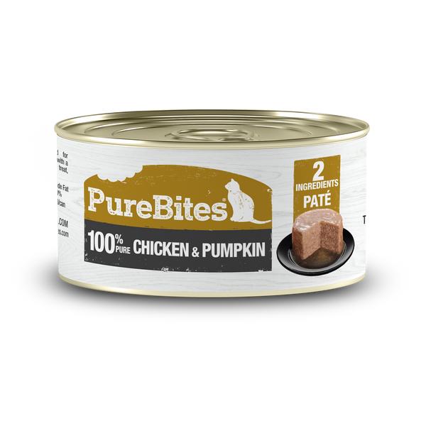 PureBites 100% Pure Chicken & Pumpkin Pate for Cats