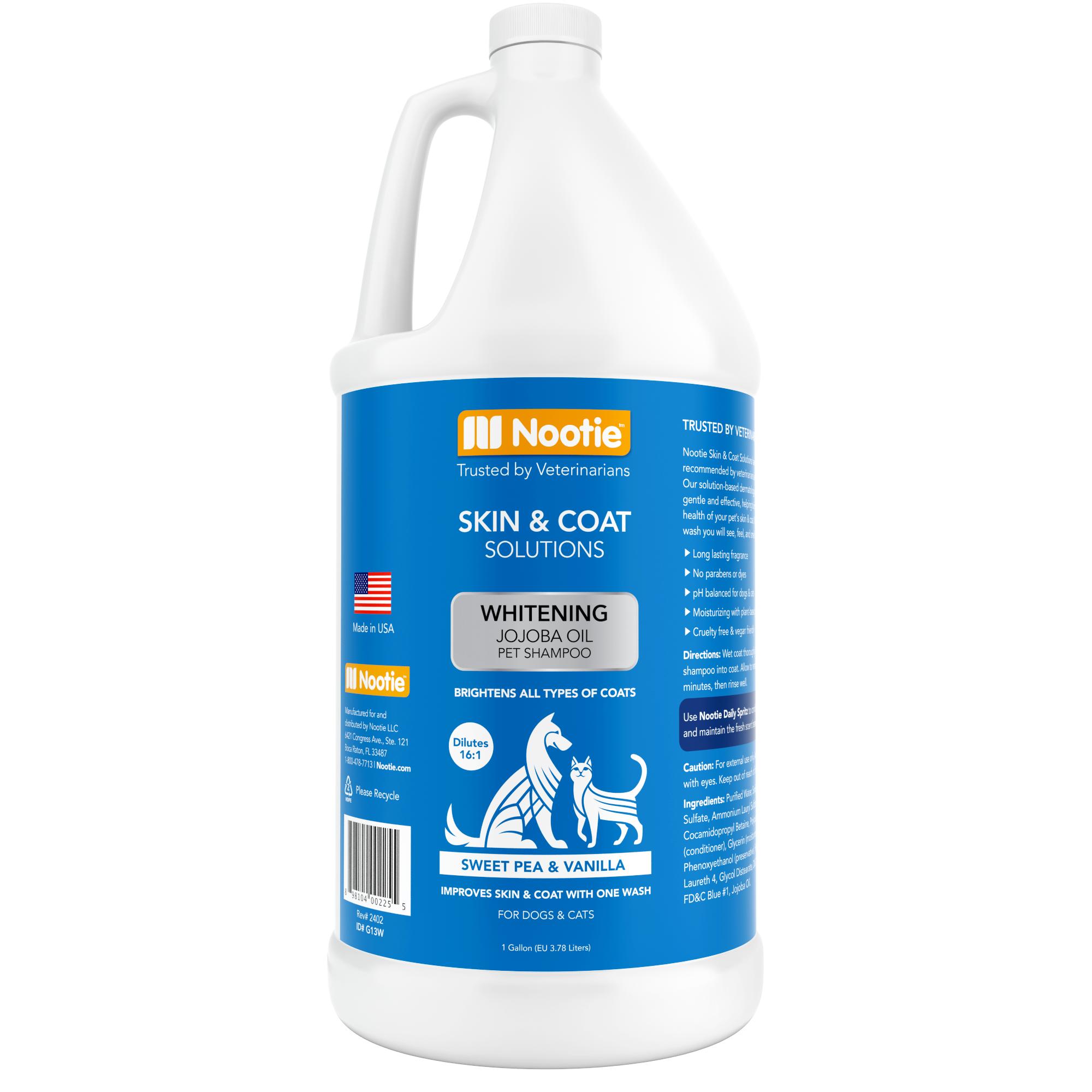 Nootie Sweet Pea & Vanilla Whitening Dog & Cat Shampoo, 1-gal