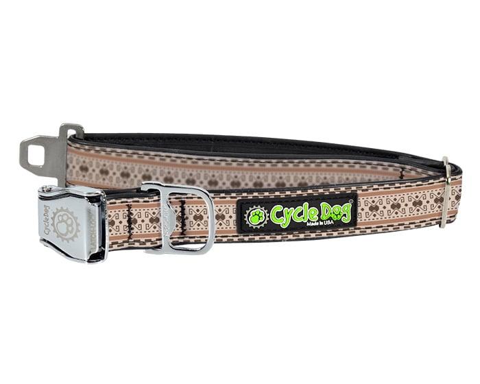 Cycle Dog RegWidth Collar with Metal Buckle for Dogs, Dude Sweater, Medium