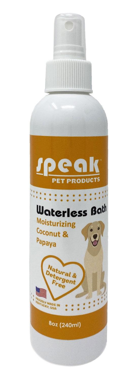 Speak Pet Products Moisturizing Coconut & Papaya Waterless Bath for Dogs, 8-oz