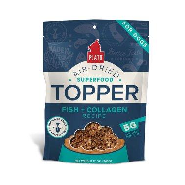 Plato Fish & Collagen Pet Food Topper, 12-oz