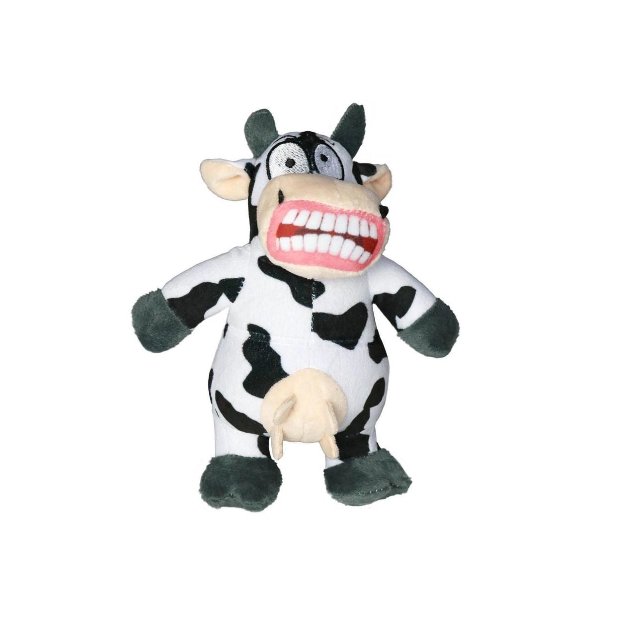 Mighty Angry Animals Cow Dog Toy, Junior