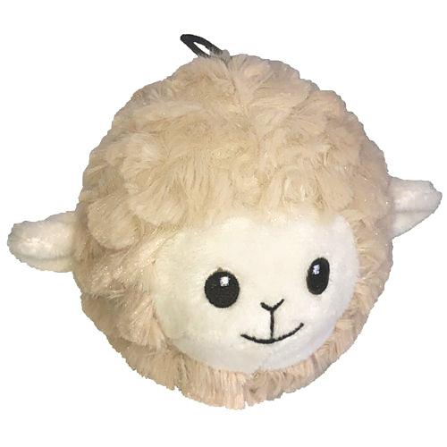 Petlou EZ Squeaky Lamb Ball Dog Toy, 4-in