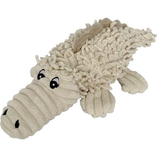 Petlou Natural Crocodile Dog Toy, 9-in