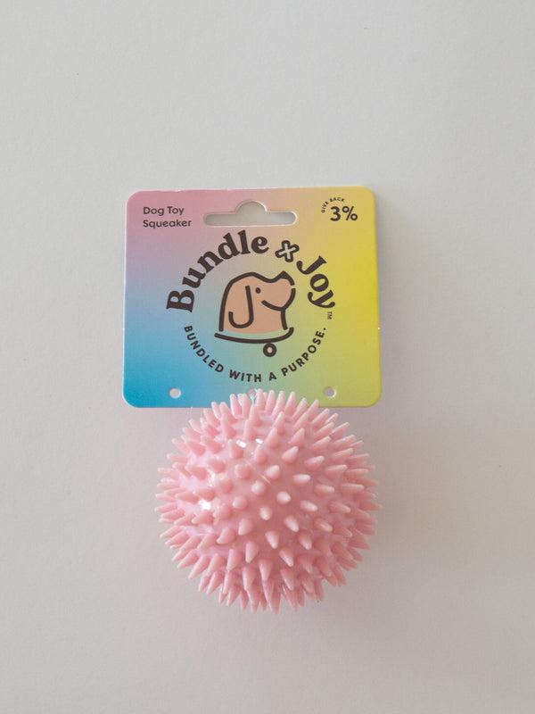Bundle x Joy Spike Ball Dog Toy, Pink