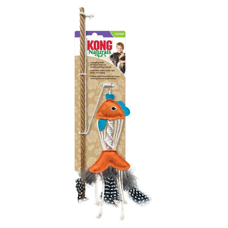 KONG Naturals Fish Teaser Cat Toy