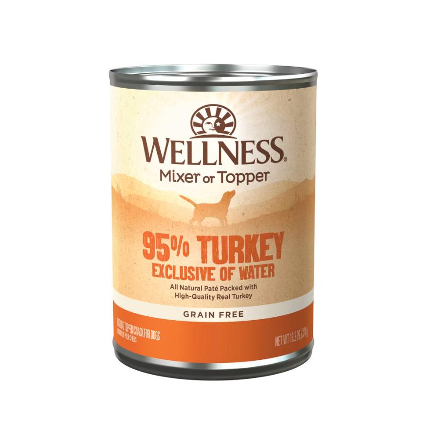 Wellness 95% Turkey Grain-Free Wet Dog Food Can