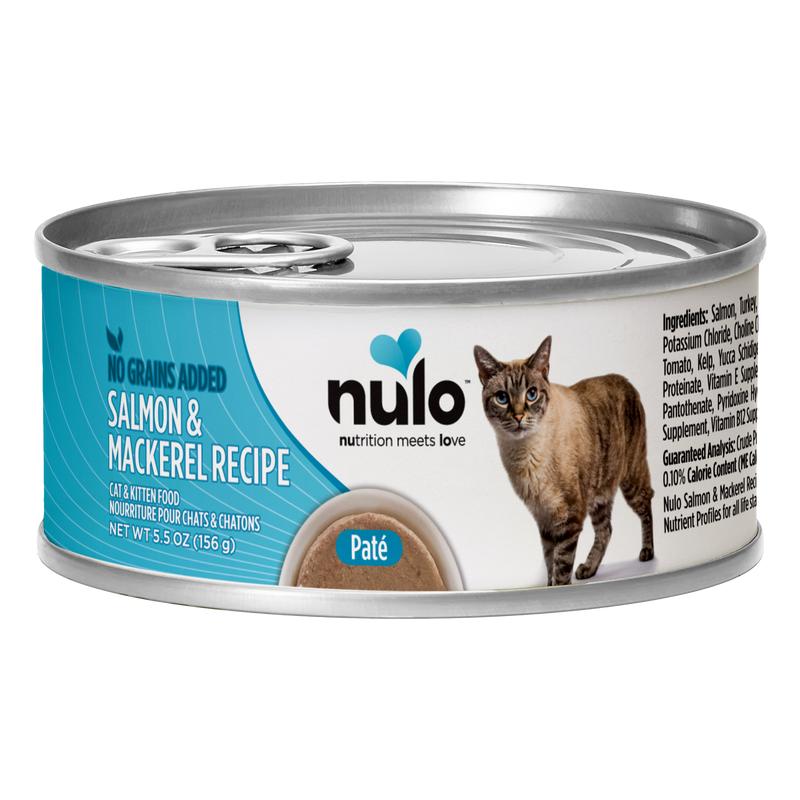 Nulo Cat Freestyle Pate Salmon & Mackerel Recipe Grain-Free Wet Cat Food Can