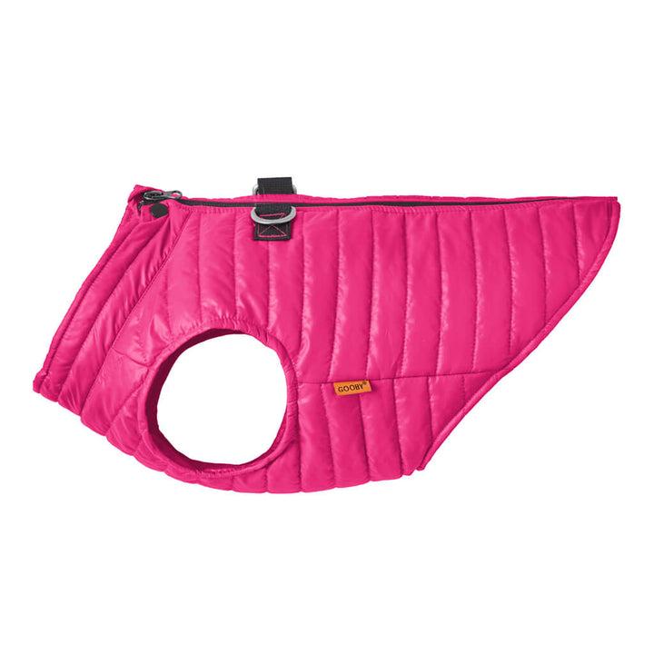 Gooby Puffer Dog Vest, Pink, Small