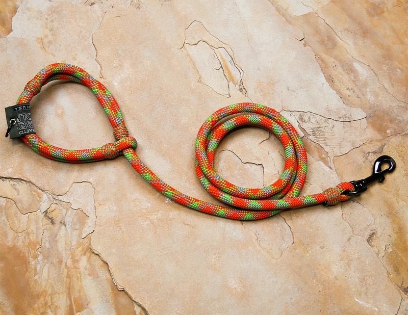 Timberwolf American Dog Lead, Green, 5/16-in x 66-in