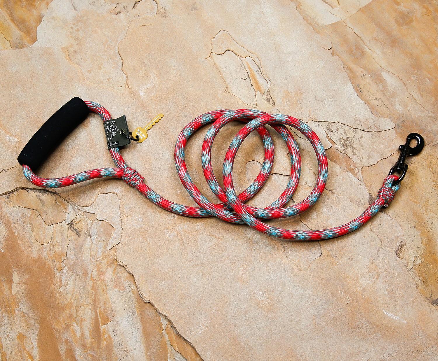 Timberwolf Alpine Dog Lead, Burgundy, 5/16-in x 48-in