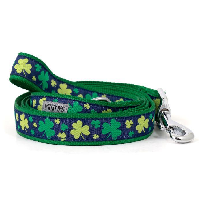 The Worthy Dog Lucky Dog Leash, Blue, 1-in x 5-ft
