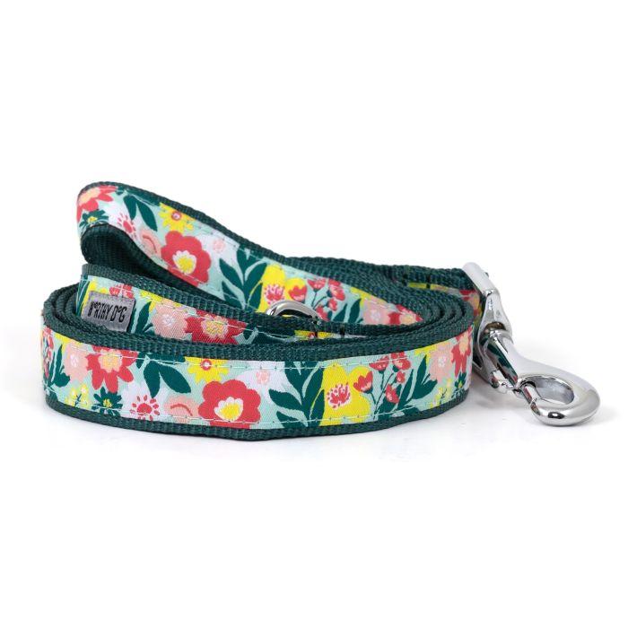 The Worthy Dog Spring Bouquet Dog Leash, Green
