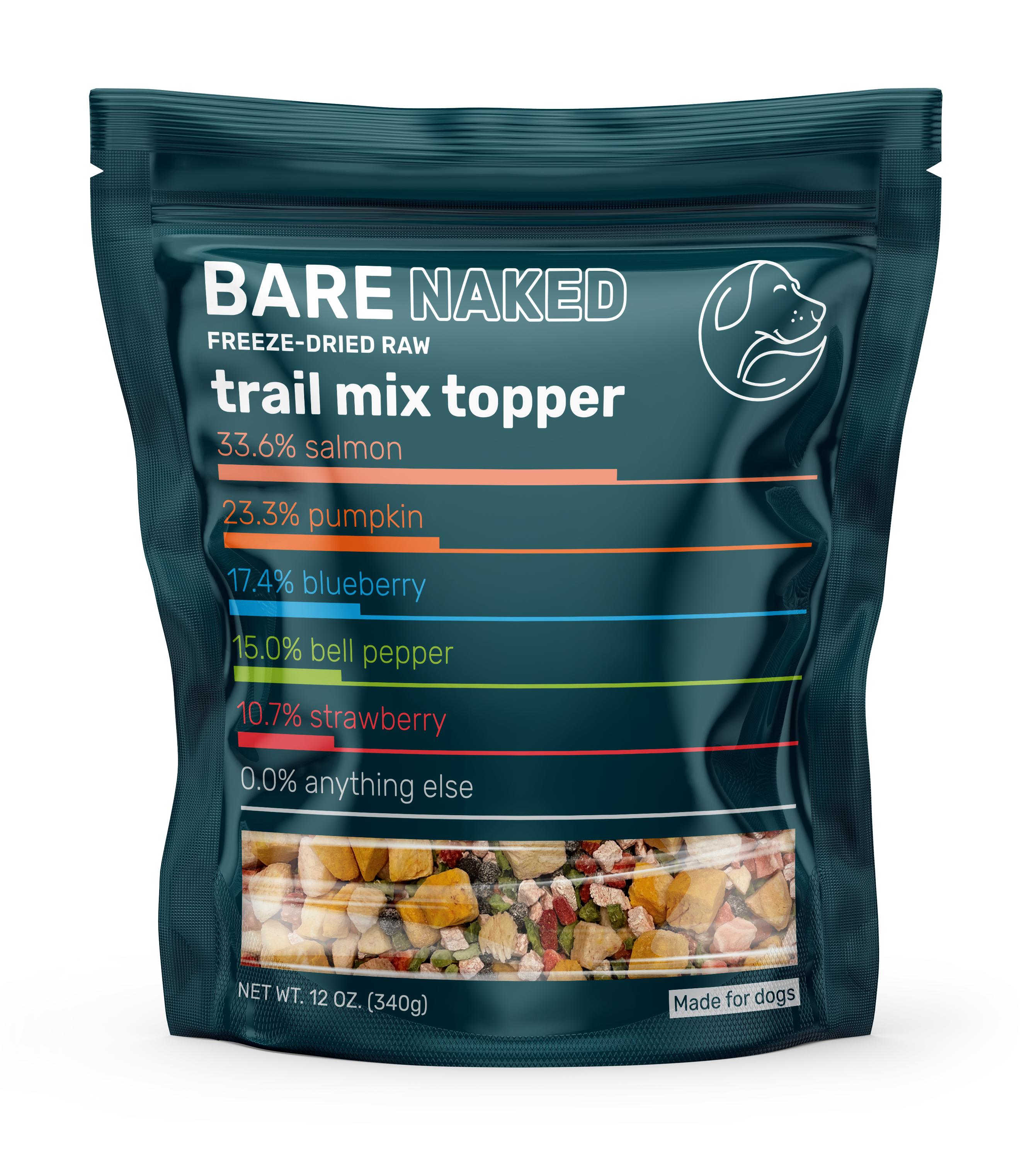 Bare Naked Trail Mix Salmon Freeze-Dried Raw Dog Food Topper, 12-oz