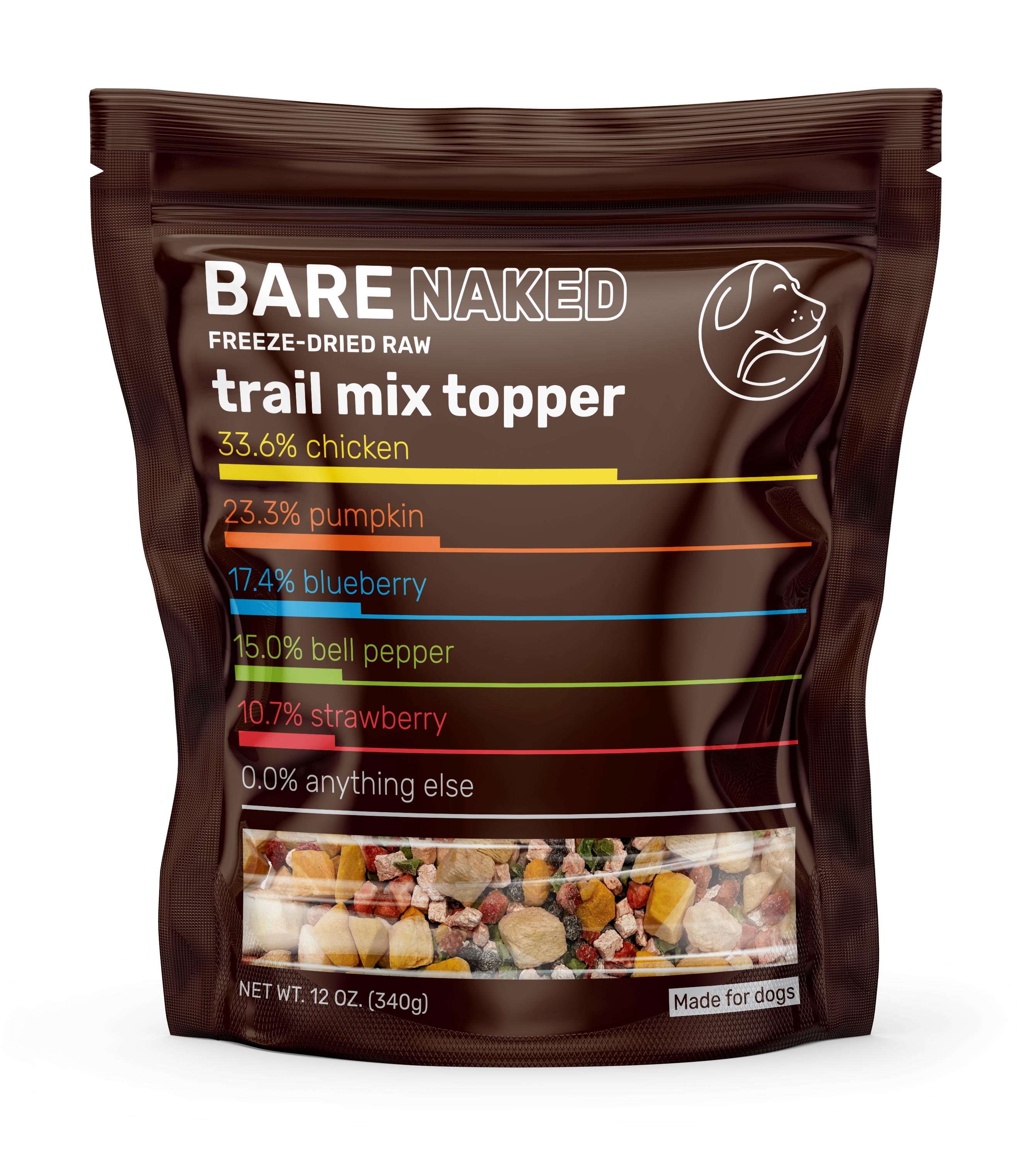 Bare Naked Trail Mix Chicken Freeze-Dried Raw Dog Food Topper, 12-oz
