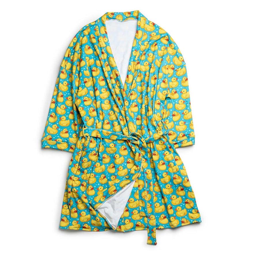 Fabdog Human Bath Robe, Rubber Ducky, Small/Medium