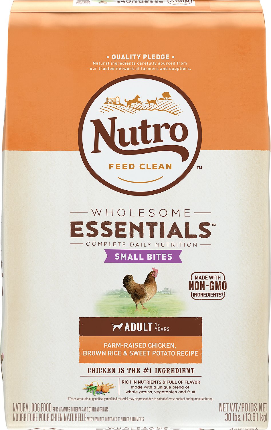 Nutro Wholesome Essentials Small Bites Adult Farm-Raised Chicken, Brown Rice & Sweet Potato Recipe