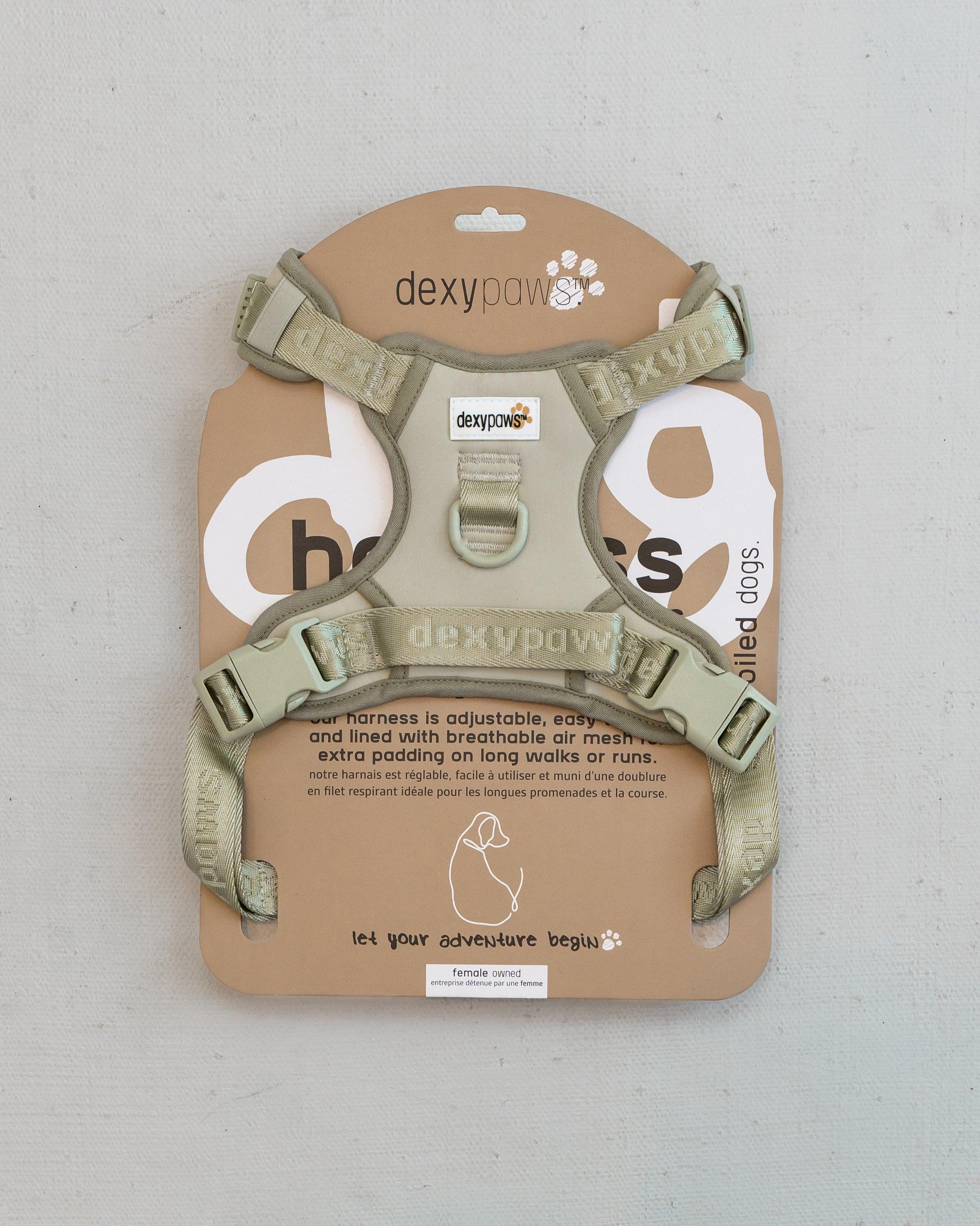 Dexypaws No-Pull Dog Harness, Sage Green, Small