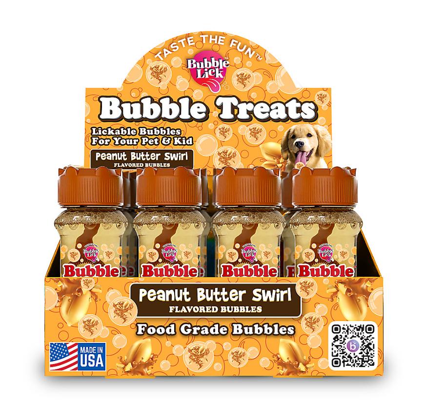 Bubble Universe Bubblelick Peanut Butter Swirl Flavored Bubbles Dog Treats, 2.5-oz