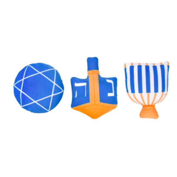 Patchwork Pet Hanukkah Trio Dog Toy