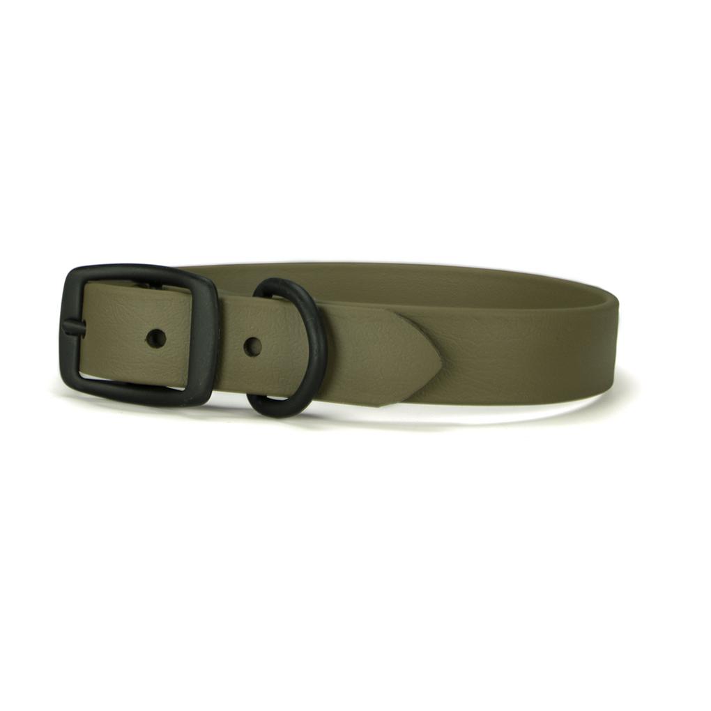 Auburn Leathercrafters Range Day Dog Collar, OD Green
