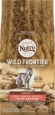 Nutro Wild Frontier Adult Cold Water Recipe Grain-Free Salmon Dry Dog Food, 4-lb
