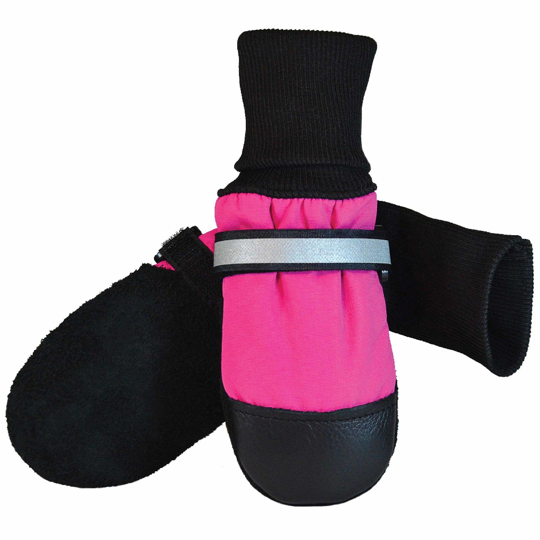 Muttluks Original Fleece-Lined Dog Boots, Pink, Set of 4