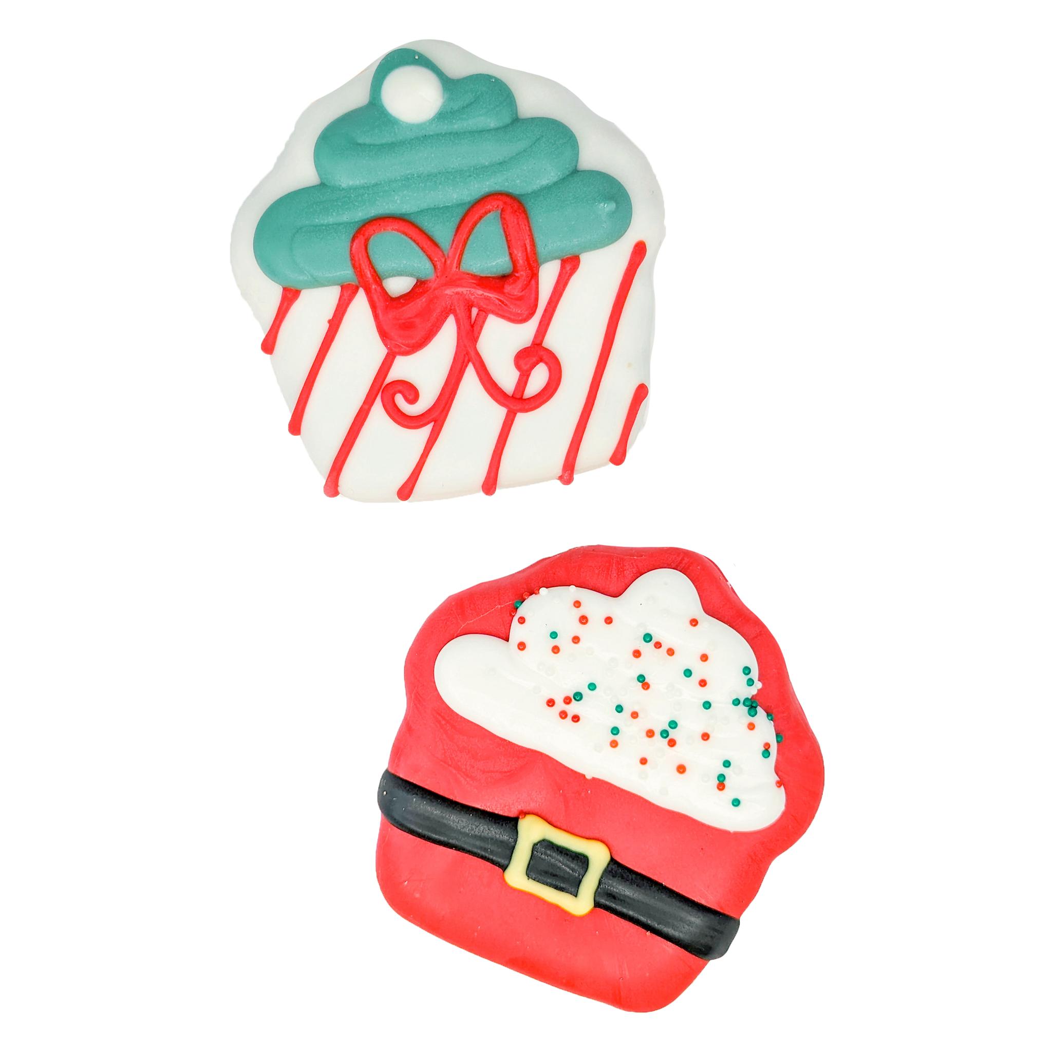 Bosco & Roxy's Christmas Cupcakes Cookie Dog Treats, 4-in (Size: 4-in)